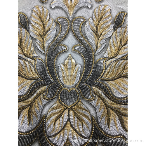 106cm good quality damask Wallpaper for Home Decoration